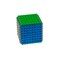 Classic Mini Cube Building Set | Blocks and Bricks Compatible with All Major Brands | STEM Toys Set | 14 Pieces | 8x8 Baseplates and 3D Briks | Blue, Green, and Gray | Patent Pending